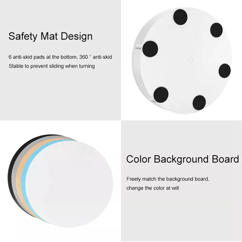 22-60CM Remote Control Electric Rotary Turntable Heavy Load Rotating Exhibition Display Stand Base for 3D Scanning Photography
