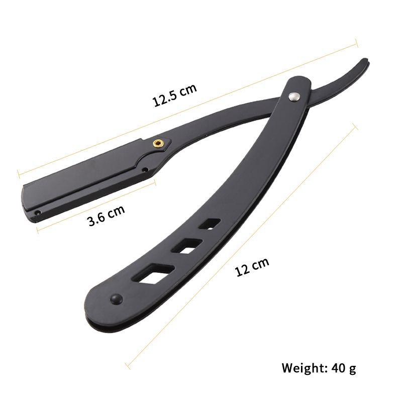 New Professional Hairdresser Shaver Men's Barber Razor Haircut Tools Metal Stainless Steel Universal Single-edged Blade