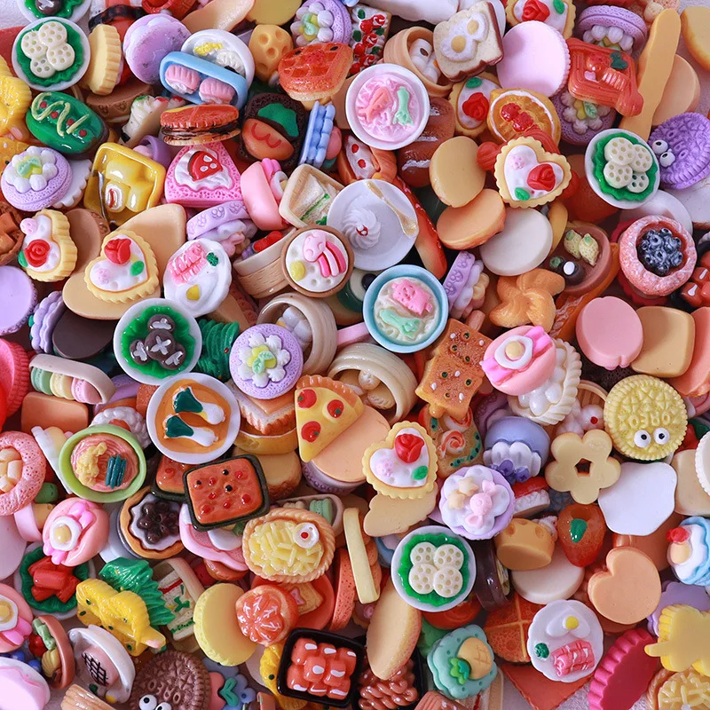 Miniature Dollhouse Toys for Kids, Mini Snack Simulation Doll, Acessórios de Cozinha, Comida, Supermercado, 10-20Pcs