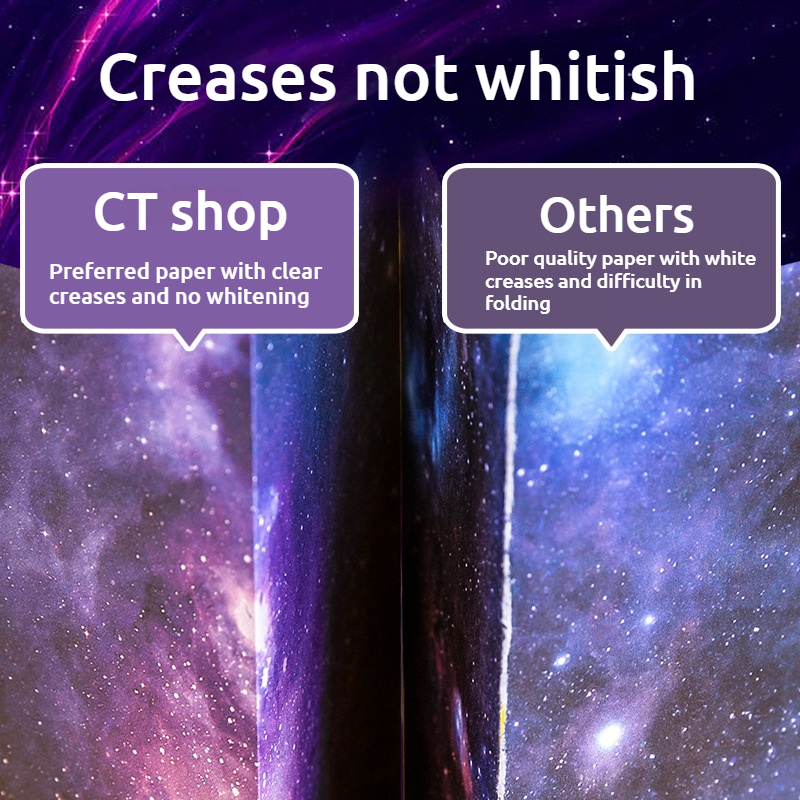 50pcs Creative Square Star Sky Constellations Origami Paper Kid DIY Handmade Double-sided Coloring Fold Craft Paper Art Gift