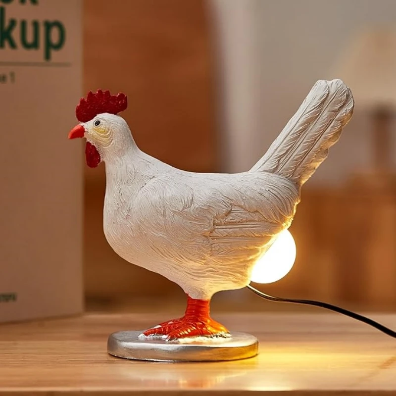 イースター用の鶏の常夜灯,シミュレートされた動物のランプ,家の装飾,パーティーカーニバル,ひよこの装飾品,テーブルランプ,1〜2個