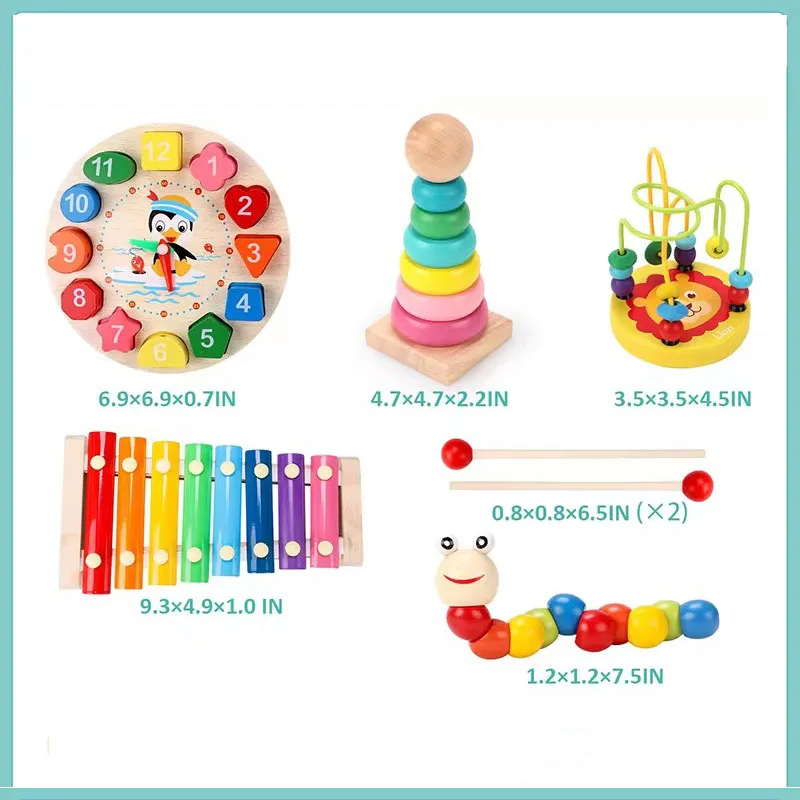 ของเล่นเด็กเด็ก 3D ปริศนาไม้การเรียนรู้เด็กเกมของเล่นการศึกษาของเล่นไม้สำหรับเด็กของขวัญวันเกิด