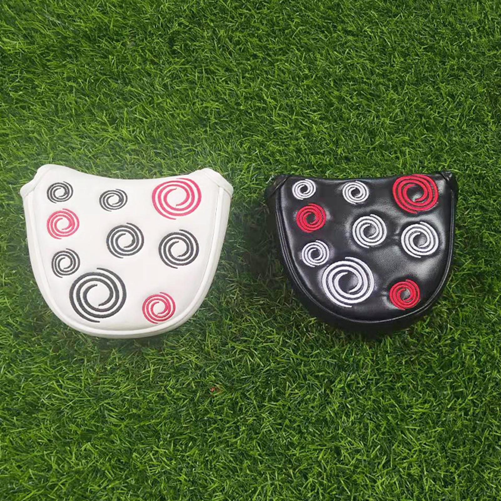 磁気クロージャー付きミレットパーターカバー、ゴルフヘッドカバー、ゴルフアクセサリー、PU、ハーフラウンド