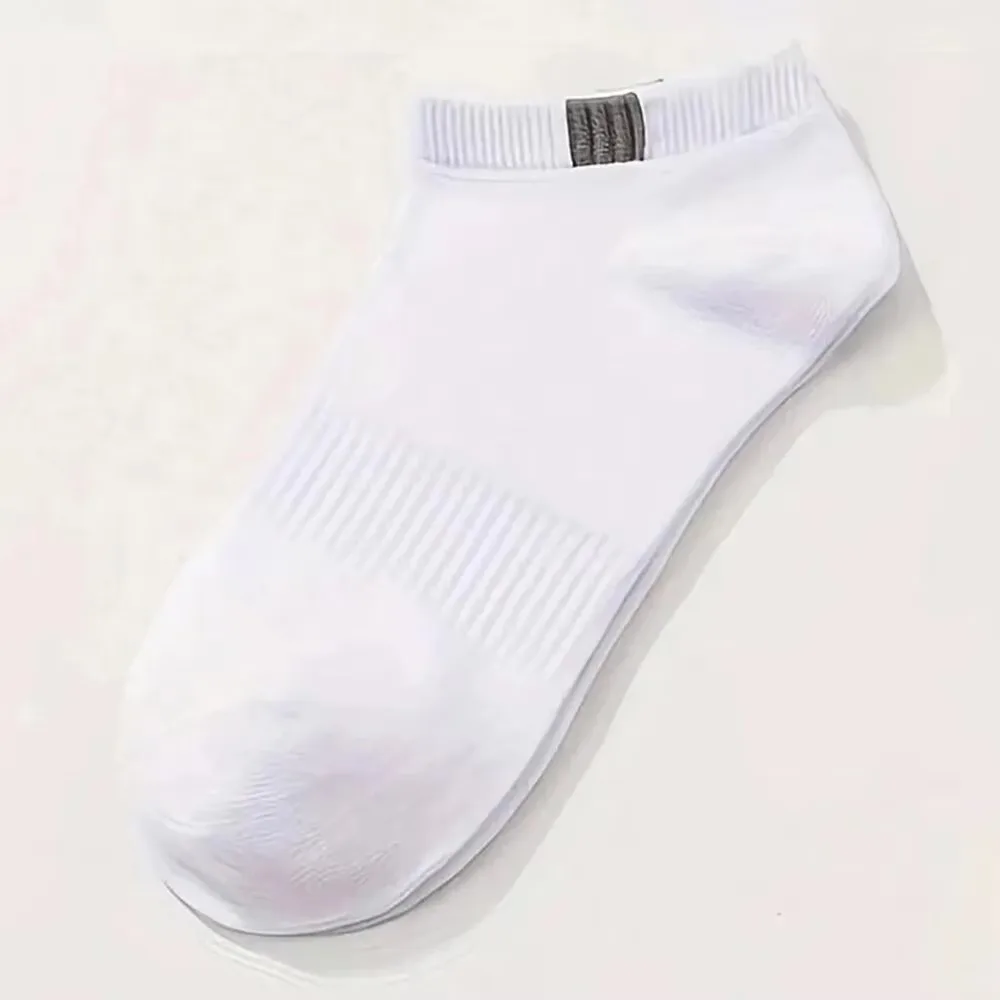 5 pares de meias esportivas masculinas de tubo baixo definir moda respirável e meias casuais bem combinadas para homens primavera e verão wear