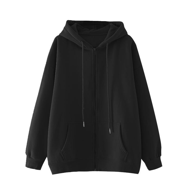 「MD」A · Fashion Cardigan Hoodie Loose Zip-up Outerwear