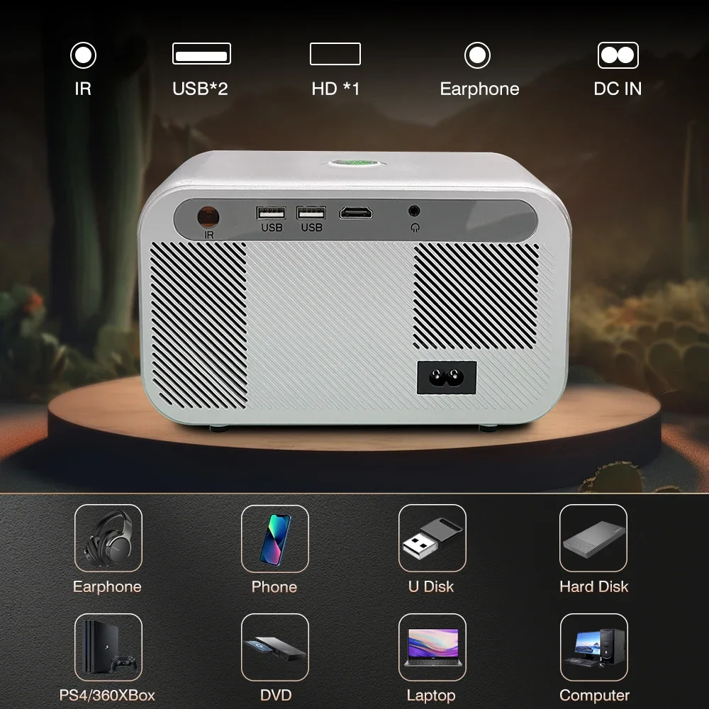 Light Unicorn X9 PRO Full Hd 1080P 4K Projector Android Wifi6 Mini Portable Native 1920✖1080P Video HDR Home Theater TV Beam