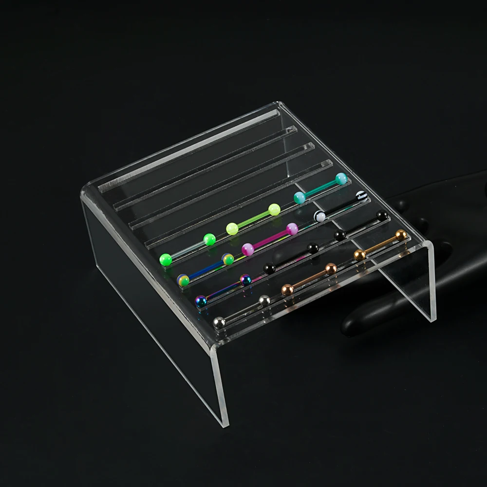 Multi-Function ผู้ถือจอแสดงผลอะคริลิคผู้ขายเจาะเครื่องประดับ Display Organizer ชั้นวางของ Multi ต่างหู Rack
