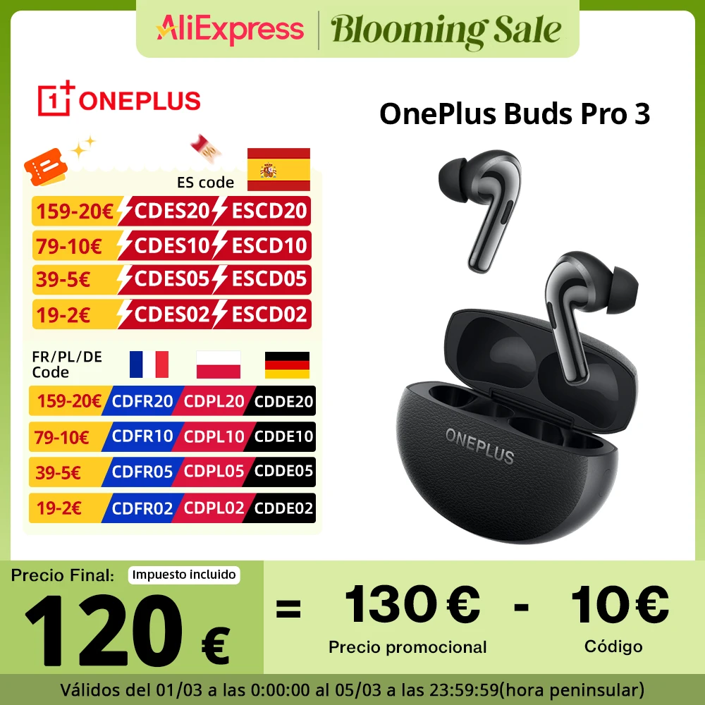 Auf Lager, oneplus buds pro 3 e512a, neuester Kopfhörer, Google Fast Pair, für oneplus 12, globales Original neu