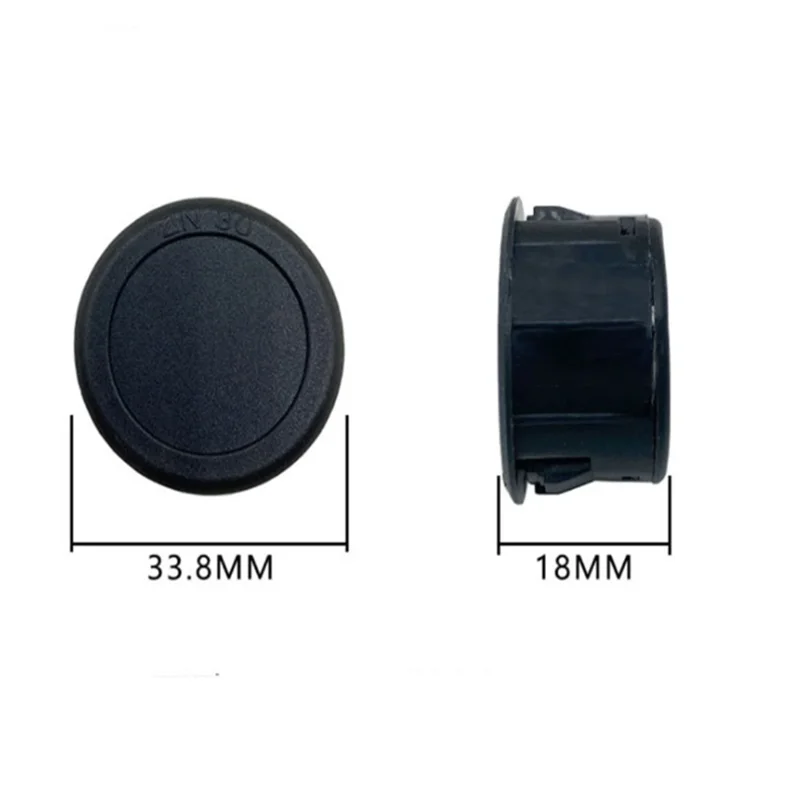 Voltímetro automotriz Circular de dos cables con pantalla LED de DC4-100V, medidor Digital de corriente de voltaje para coche, Detector de voltios, Panel de Monitor