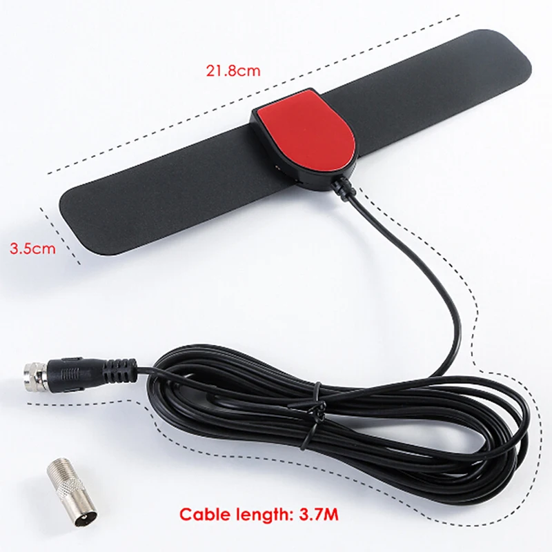 Antena de TV Universal para interiores HD 1080P DVB-T2 ATSC 25 millas amplificador Digital antena de TV Digital para interiores