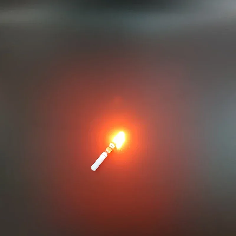 10 Uds. Palos de luz verde/rojo funciona con batería CR322 lámpara LED barra de luz luminosa accesorio de aparejos de pesca nocturna J553