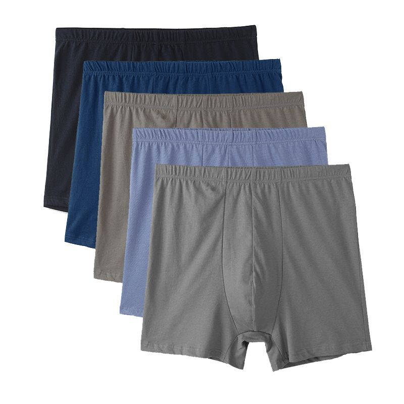 4PCS 100% bawełna Bokserki męskie Lot Underpant Loose Large Short Cotton Plus Size Underwear For Mens Boxer Male 8XL 9XL 10XL