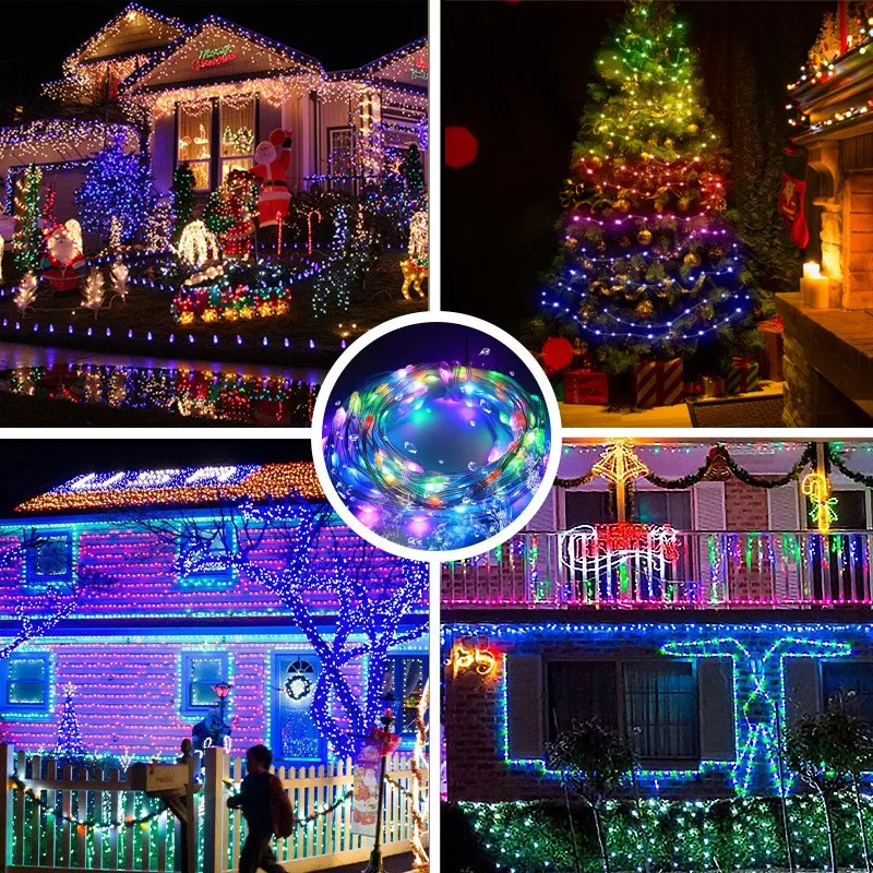 RGB LED 妖精ストリングライト Dreamcolor USB クリスマスライト Bluetooth アプリスマートガーランドフェアリーライトクリスマスウェディングパーティーの装飾