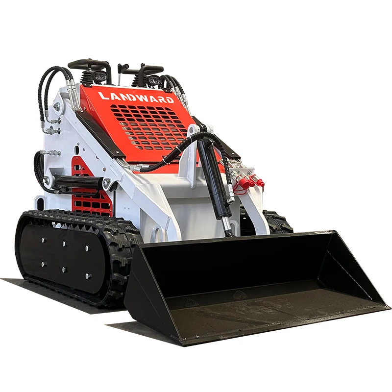 Europe Hot Sale Stand-On Small Skid Steer Loader High Quality Loading Transporter Household Crawler Mini Skid Loader Customized
