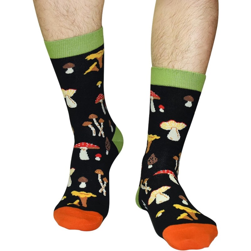 1 쌍 스케이트 보드 힙합 웃긴 뉴 해피 하라주쿠 버섯 편지 프린트 양말 new