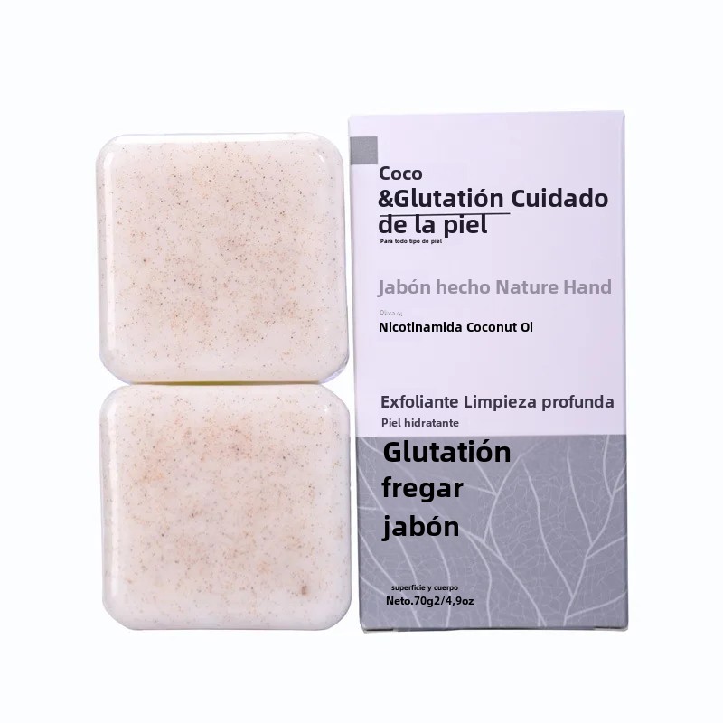 Jabón exfoliante de ácido kójico y naranja dulce, 70g/140g, glutatión, leche de coco, cedro, barra iluminadora para el cuidado de la piel de cúrcuma