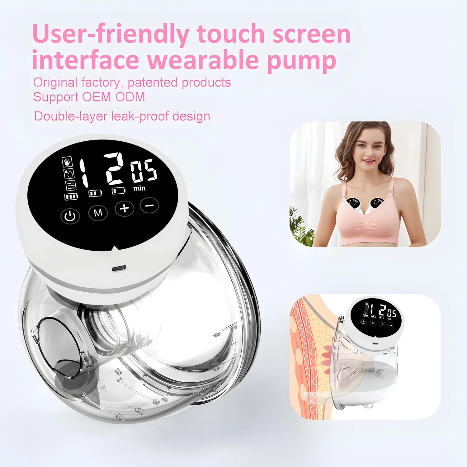 Tire-lait portable USB, Machine à traire et à traire du lait maternel, fournitures pour mère et bébé, tire-lait électrique automatique
