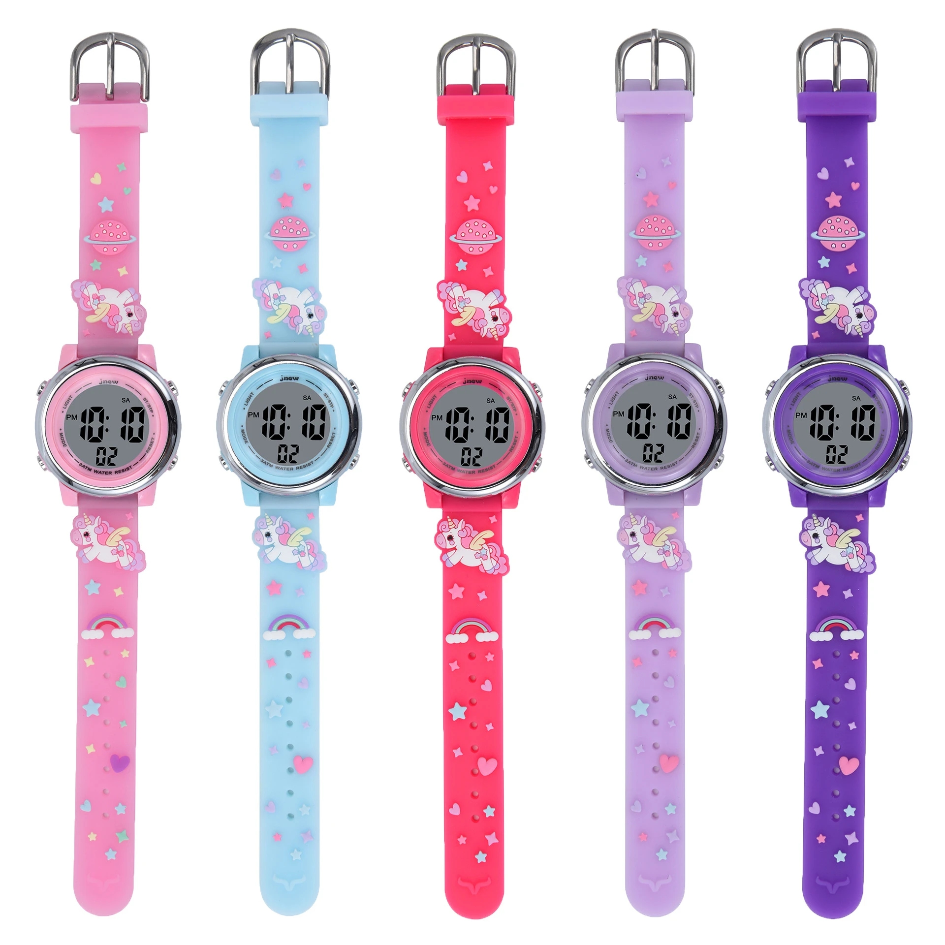อุทัย CE105 เด็กการ์ตูน LED นาฬิกาอิเล็กทรอนิกส์ 30M กันน้ําเด็ก SmartWatch นาฬิกาปลุกส่องสว่างกีฬาเด็กชายหญิงของขวัญ