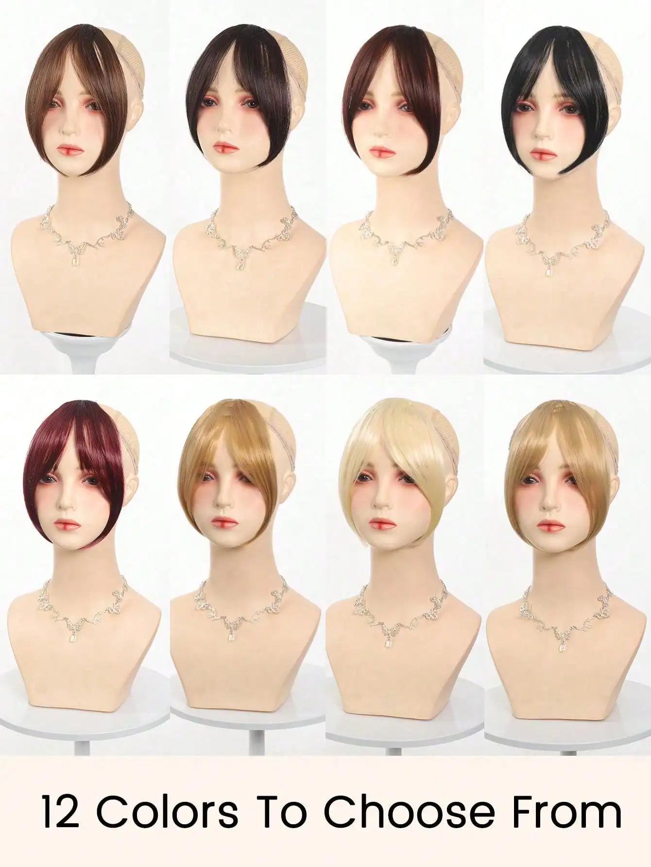 Synthetische Fake Air Bangs Natürliche Stirn Fake Fringe Haar Bang Perücke Kurze Unsichtbare Clip In Haar Extensions Haarteile Für Frauen