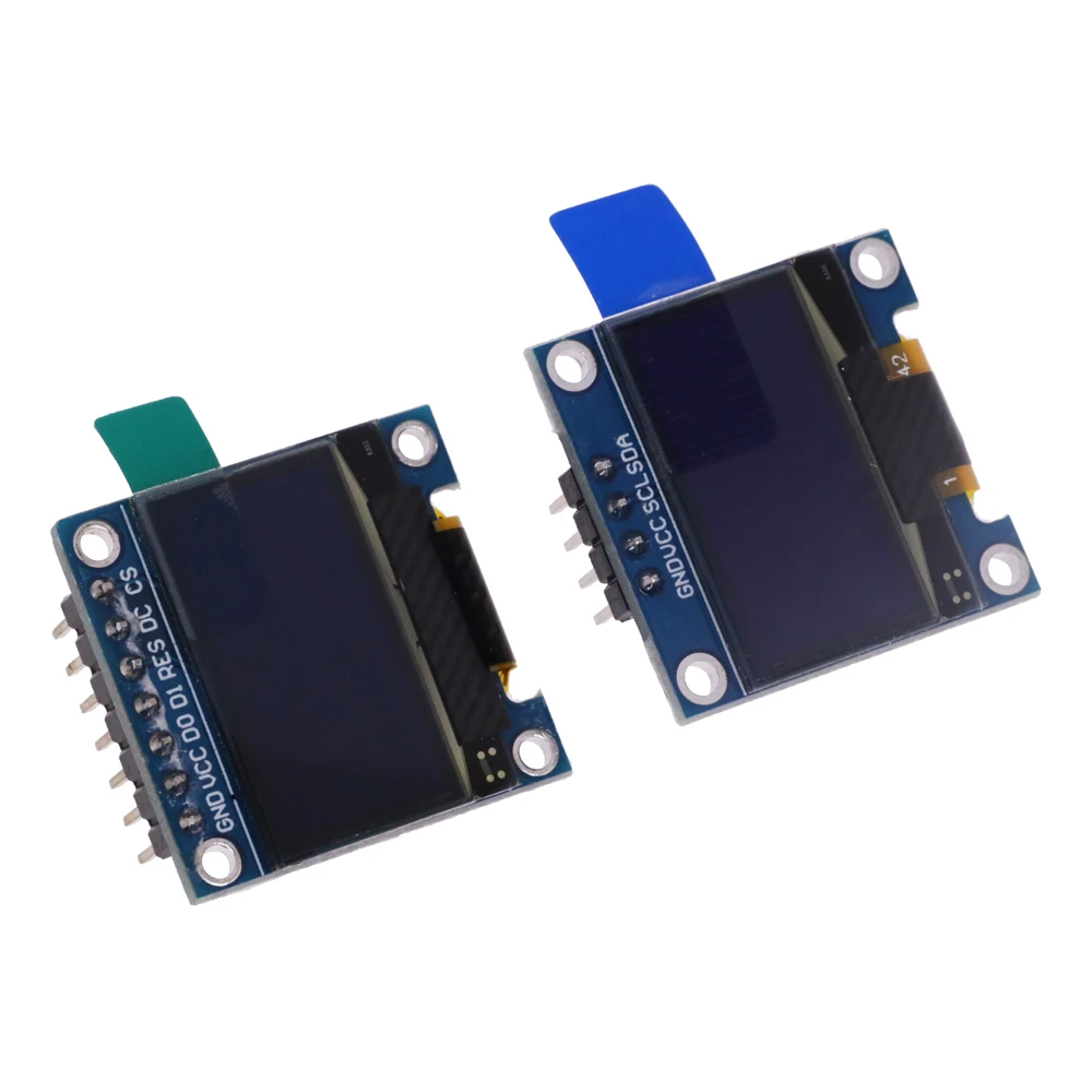 Módulo de pantalla OLED de 4 pines, 7 pines, Color blanco y azul, 0,96 pulgadas, 128X64, amarillo y azul, para Arduino, 0,96 ", IIC, I2C, SPI, comunicación