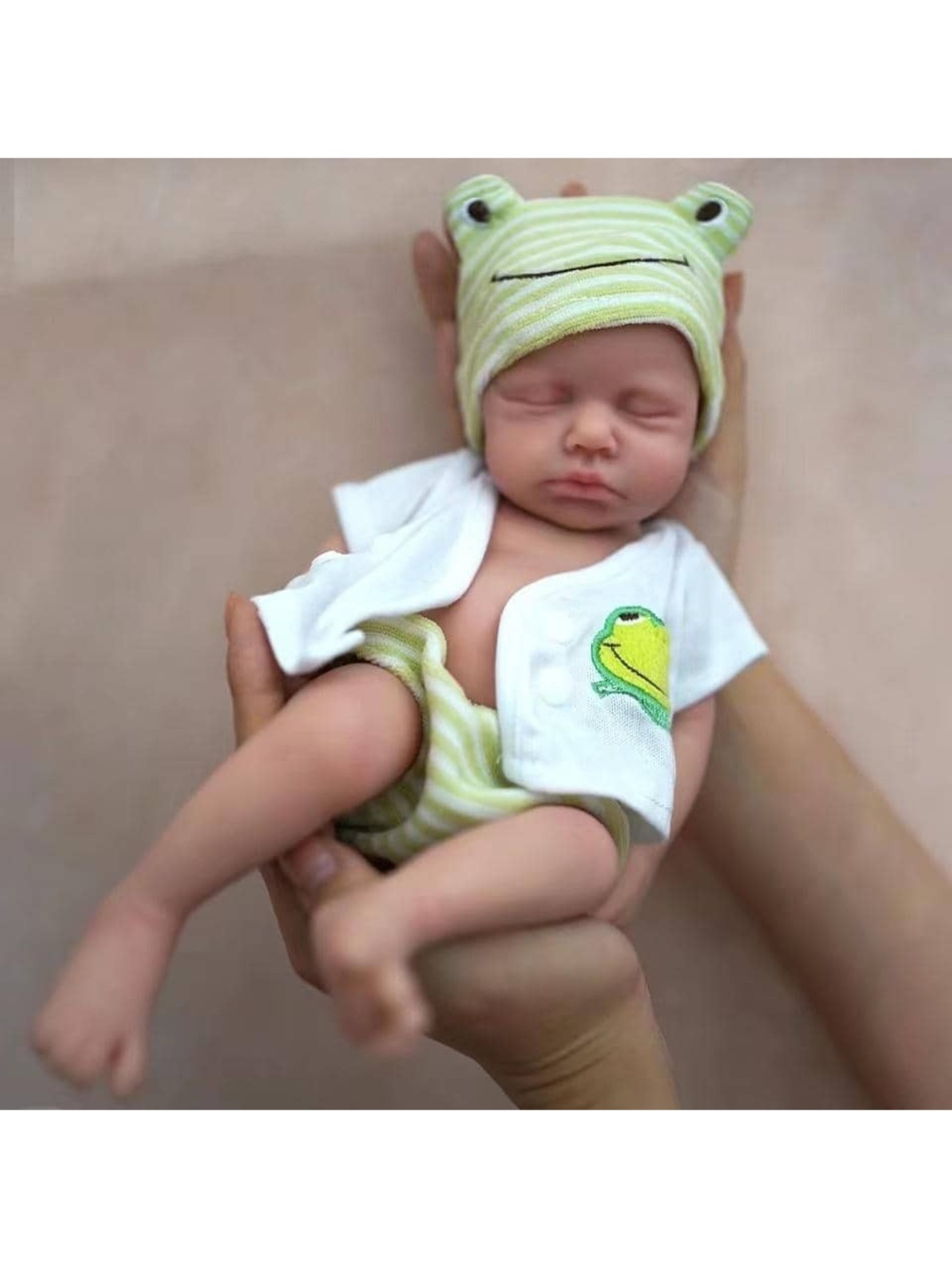 13 Zoll Ganzkörper weiche Silikon Bebe Reborn Puppe handgemachte 3D bemalte Haut Neugeborene Babypuppe für Kinder Geschenke