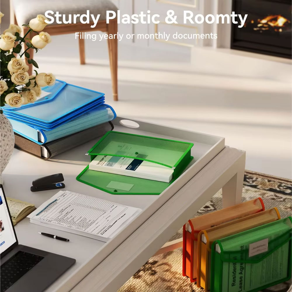 Папки и сумки для хранения файлов A4, прозрачные сумки для хранения и организации с этикетками