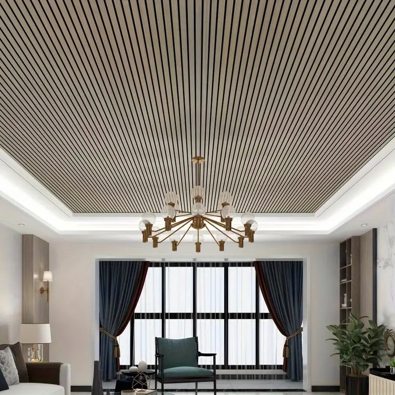 Extra dik 3D retro zelfklevend behang met houtnerf - perfect voor doe-het-zelf plafond- en muurprojecten, SXP-hars, verwijderbaar en wa