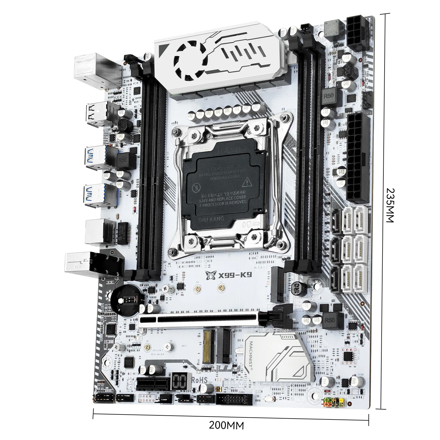 MACHINIST X99 K9 Motherboard Set LGA 2011-3 Kit Xeon E5 2640 V4 CPU 2*16G = 32G DDR4 ECC RAM 2400MHZ Speicher Unterstützung Nvme M.2 M-ATX