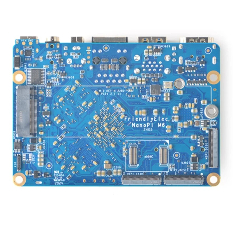 Placa de desarrollo NanoPi M6 RK3588S con máximo 32G RAM LPDDR5 SSD WIFI EMMC expansión Gigabit Ethernet Debian Ubuntu código abierto