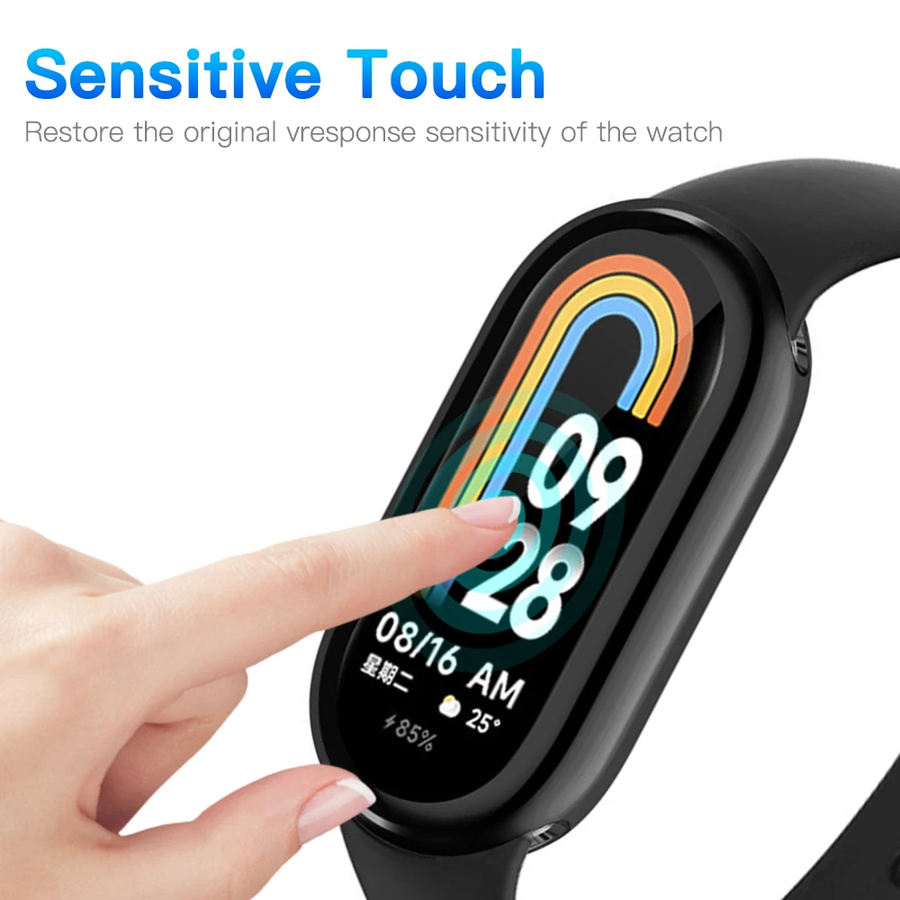 Case for Xiaomi Mi Band 9 Screen Protector Case Soft TPU All-Around Protective Bumper Cover Accessories for MiBand 9 Shell