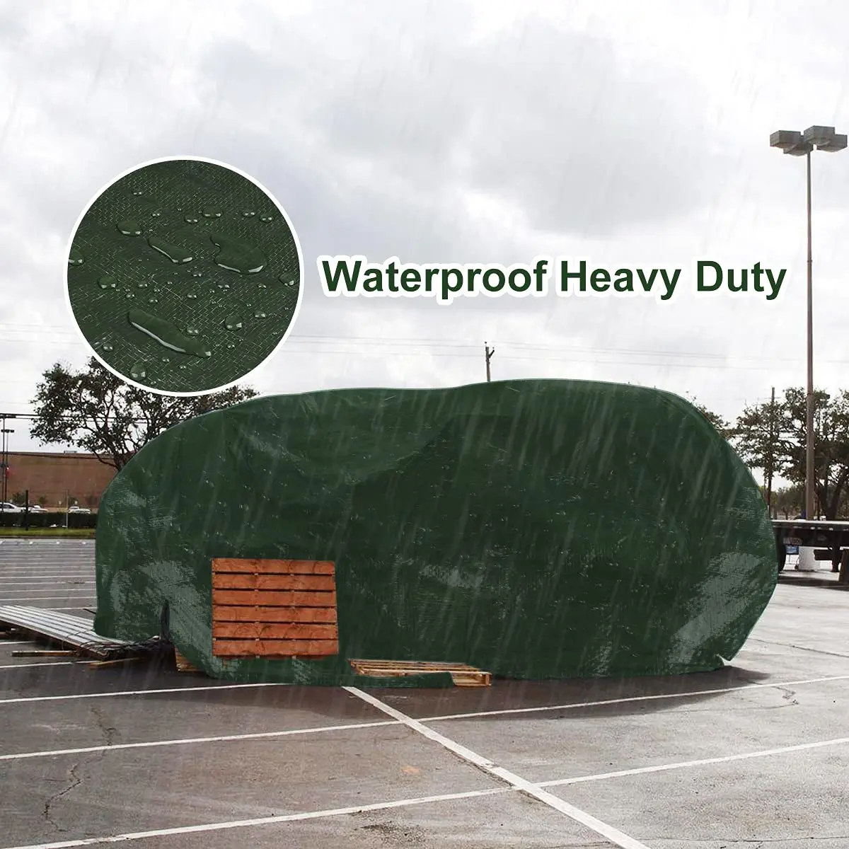 Große Plane, wasserdicht, robust, 5 x 4 m/3 x 2 m, Plane, Regenschutz, verstärkt, Mehrzweck-Mehrzweck-Markise für den Außenbereich, Garten, Hinterhof