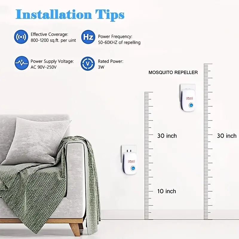 Ultrasonic mosquito repellent, mouse repellent, photocatalytic mosquito repellent lamp, household night light, electronic insect
