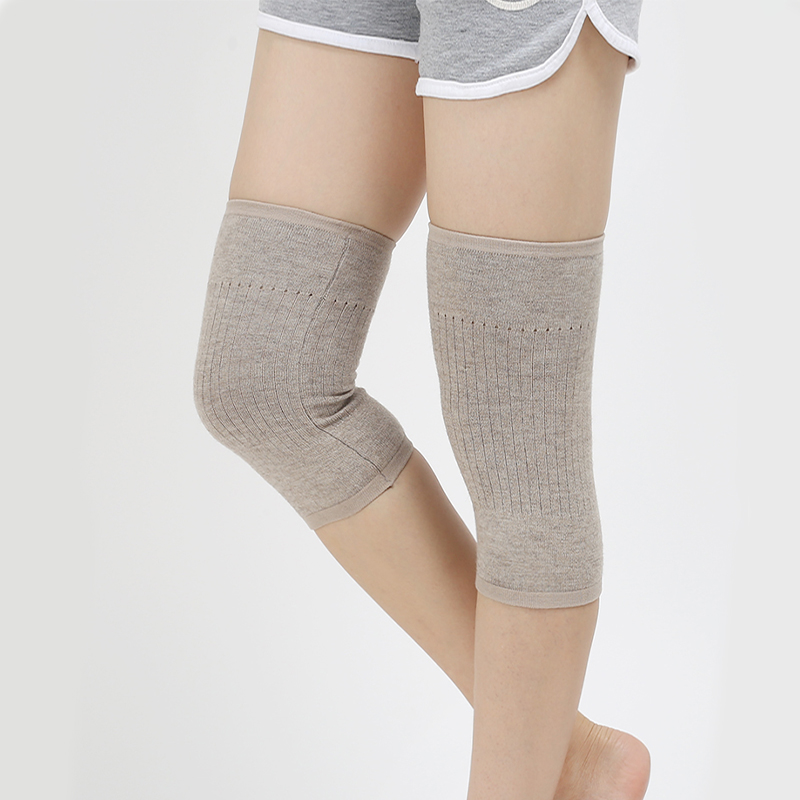 Women's Wool Knitted Kneepad Winter Cashmere Warm Anti-slip Elastic Knee Sleeve Joint Ankle Protector For Yoga/Dance/Trainning