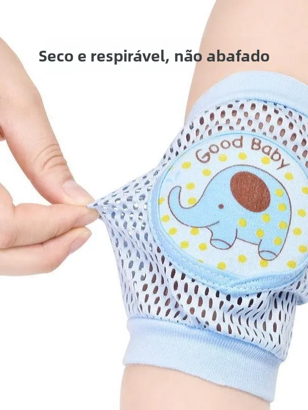 Protetor de Joelho para Bebês Versão Fina de Verão Almofada de Proteção para Crianças que Estão Engatinhando Auxiliar para Ap...