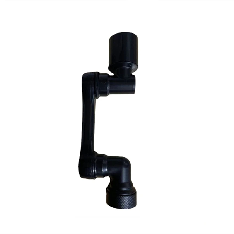 Schwarz 1080° °   Universal Rotation Wasserhahn Sprayer Kopf Dual Effluent Waschbecken Küche Roboter Arm Verlängerung Wasserhähne Belüfter Bubbler
