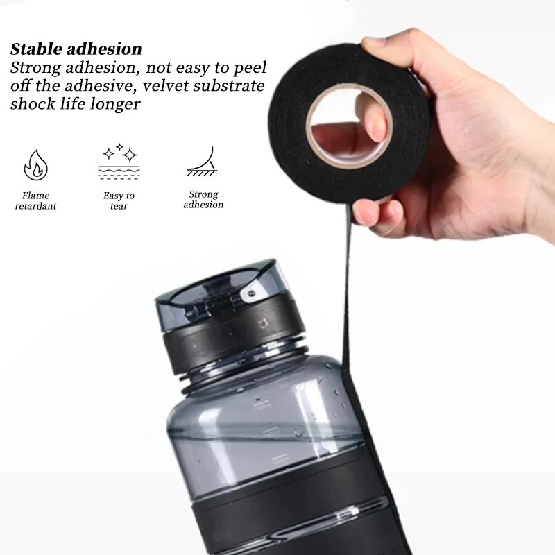 Fita isolante elétrica, 9/15/19/25mm, resistente ao calor, cabo de carro, fiação, tear, proteção, fita à prova d'água