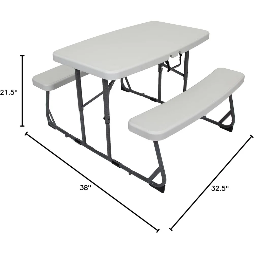 Compact Kids Picnic Table (G-940), White