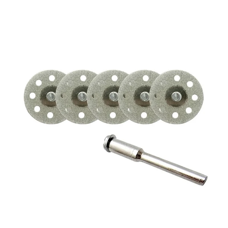 Discos de corte de diamante, juego de hojas de sierra de Metal, HSS, Mini hoja de sierra Circular para herramientas rotativas, ruedas de corte de resina, Diamante 22mm