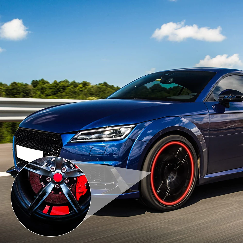 Adesivos refletivos para roda de carro, adesivo de aviso de segurança, refletor, película protetora para caminhões, motocicletas