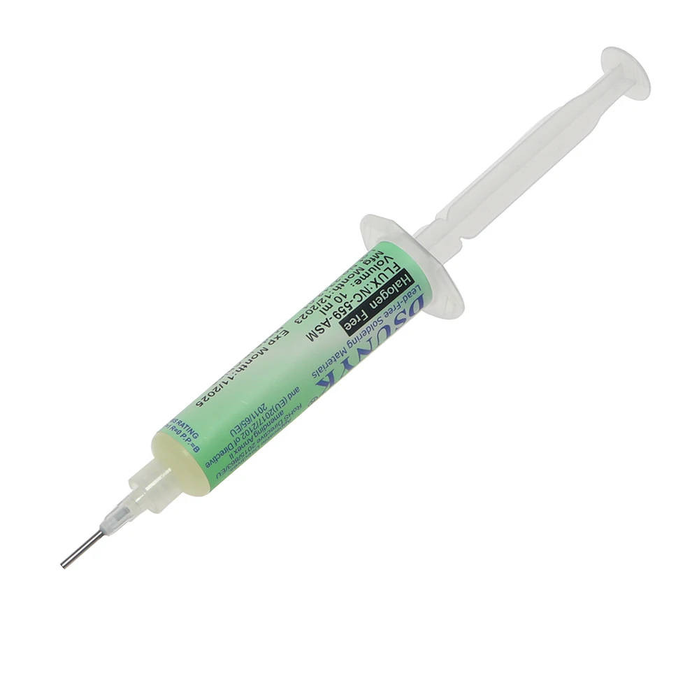 Nc-559-asm 플럭스 Bga 볼, 납땜 주사기 용 액체 솔더 솔더 페이스트 10ml 플럭스 납땜 용 청소 용접 도구 없음