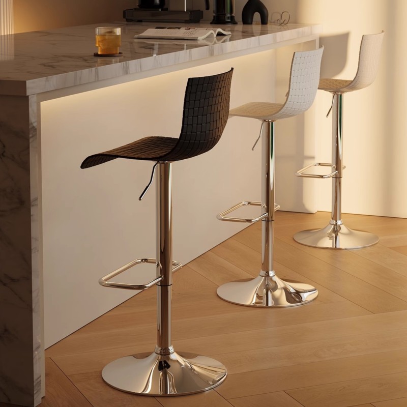 MOMO Bar Stuhl Lift Stuhl Licht Luxus Hohe Hocker Barhocker Home Bar Hohe Stuhl Kassierer Rezeption Rückenlehne Hocker