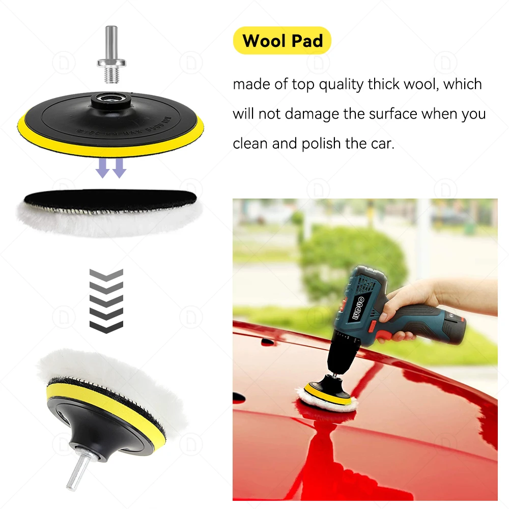 Xe Ô Tô Chi Tiết Đèn Pha Phục Hồi Bộ Len Lót Tẩy Lông Xốp Giao Diện Miếng Lót Cho Ánh Sáng Tự Động Chà Nhám Đánh Bóng Giặt Vệ Sinh