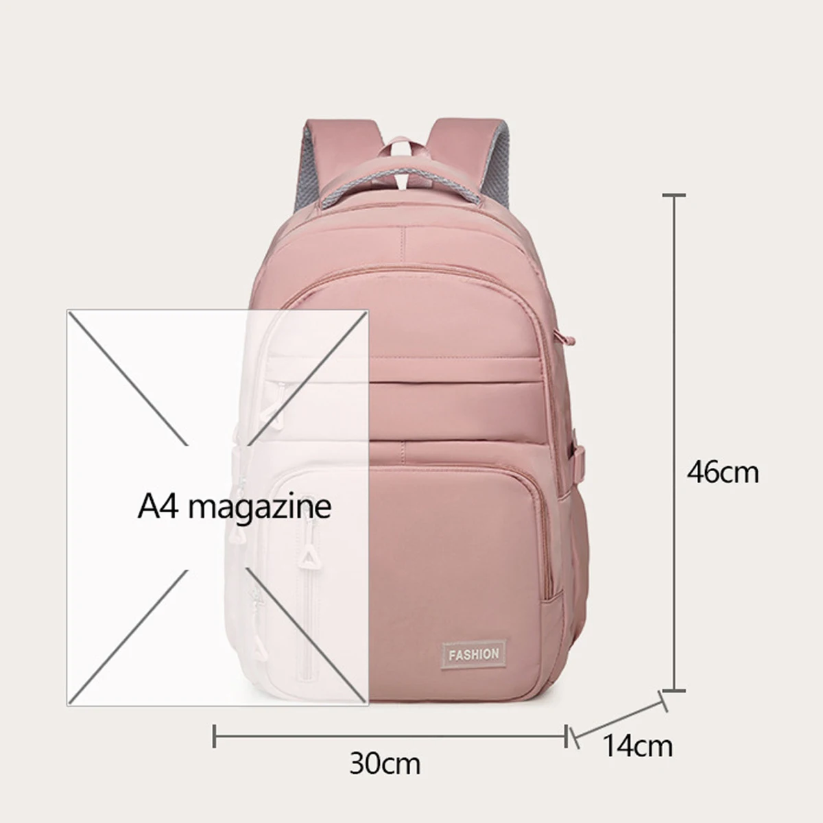 Mochila para estudiantes universitarios de gran capacidad, bolsa ligera para la columna vertebral, mochila de viaje para deportes al aire libre, con bolsillo para computadora en el interior