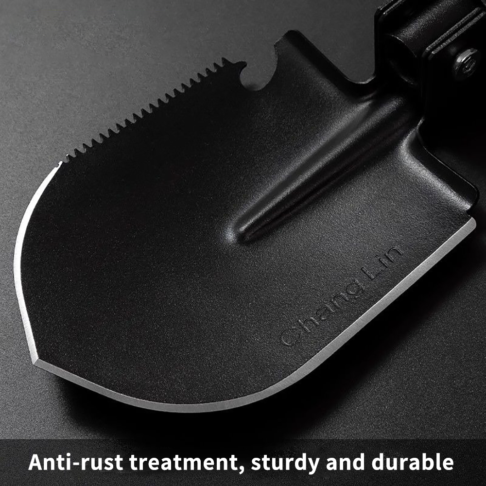 Multifunctional Garden Shovel, 3-in-1 Folding Military Shovel for Camping, Fishing, Survival