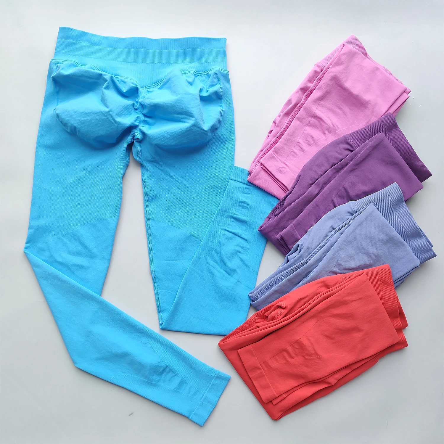 ARFTE Leggings Summer Pants Woman Scrunch Bum Flare Leggings Seamless Yoga Pants Push Up Sports Low Ribbed Band Fitness Tights
