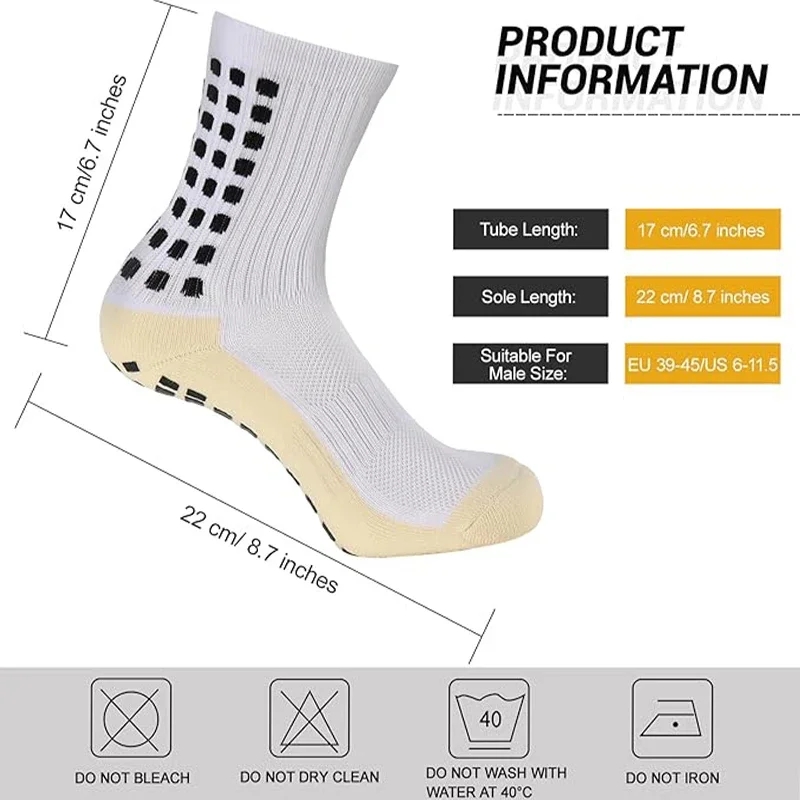 Calcetines antideslizantes de fútbol profesionales para hombre y mujer, medias deportivas con fondo de silicona para fútbol, deportes al aire libre, correr, ciclismo