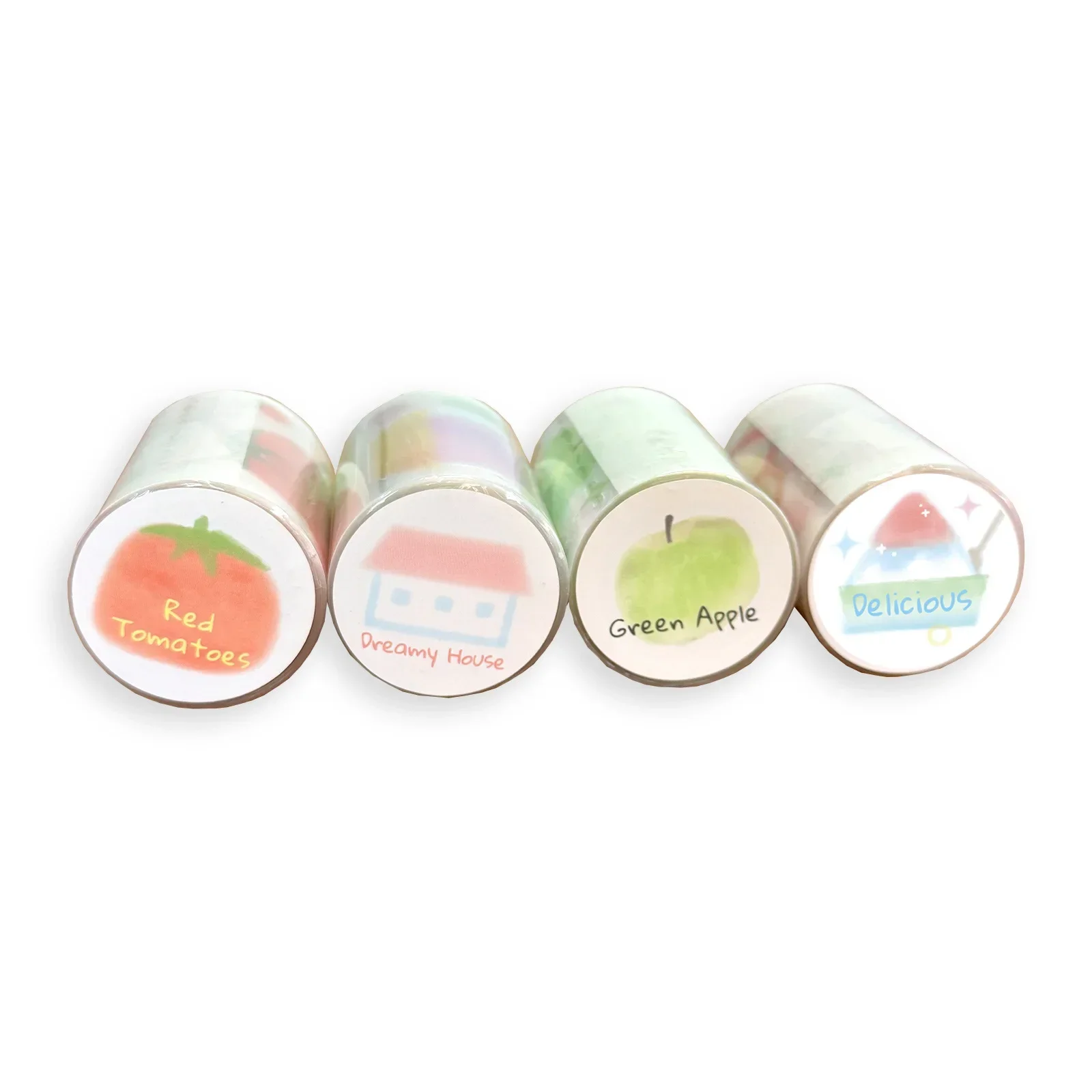 1 롤 장식 접착 테이프 Sweet Cakess 과일 정크 저널 DIY 종이 한국어 마스킹 스크랩북 스티커 데코 테이프
