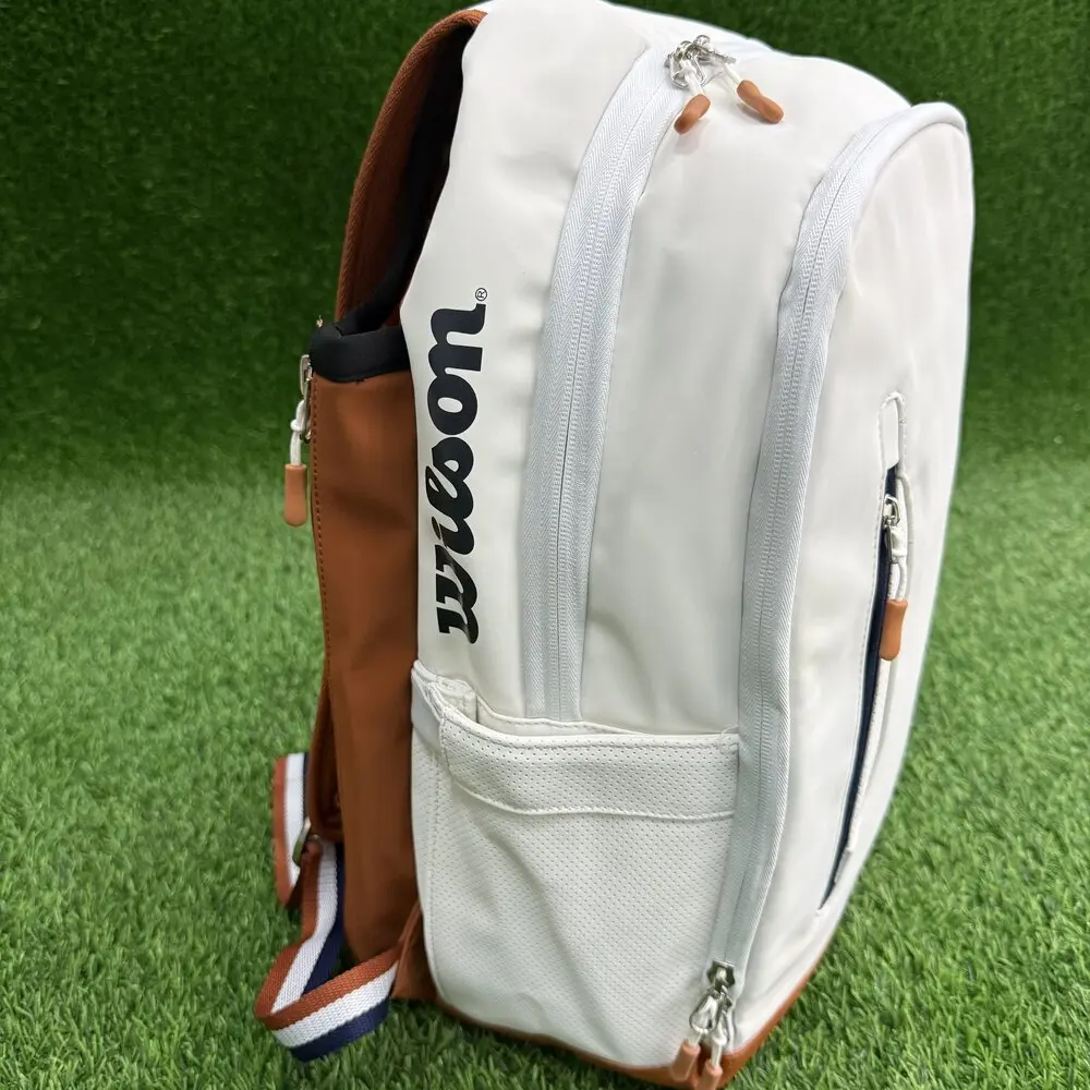 Теннисная сумка Wilson Roland Garros Clay, французский открытый памятный рюкзак для теннисных ракеток, макс. для 2 ракеток с отделением