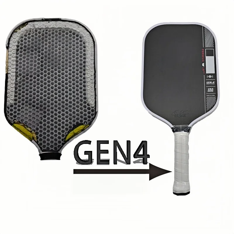 2025 novo ben johns perseus pro iv pickleball paddle 14mm/16mm gen 4 núcleo de espuma tfp com superfície de fibra de carbono toray t700
