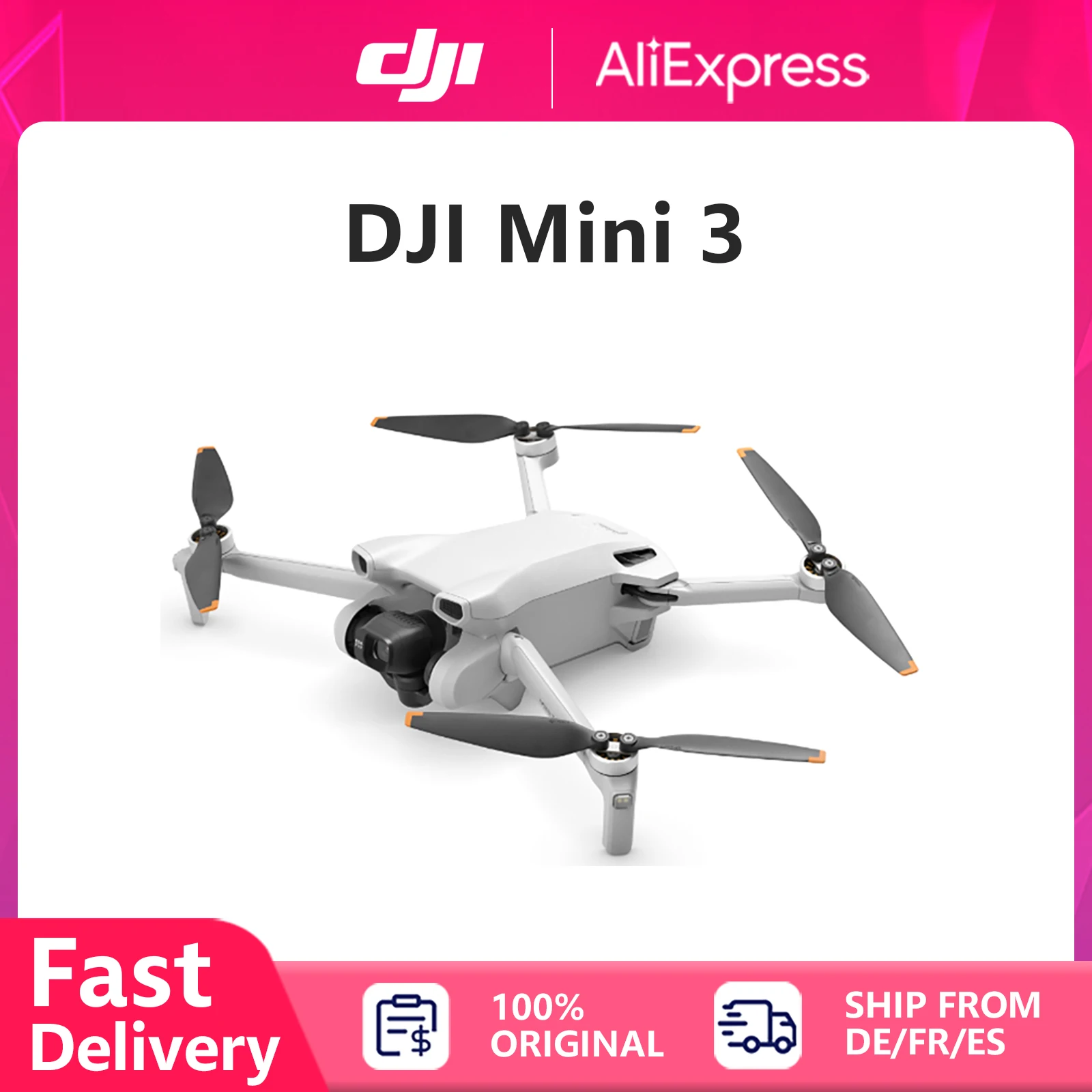 Tylko dron DJI Mini 3 / RC-N1 / RC Fly More Combo Składany mini dron 4K HDR Video 100% oryginalna marka DJI Mini Drone